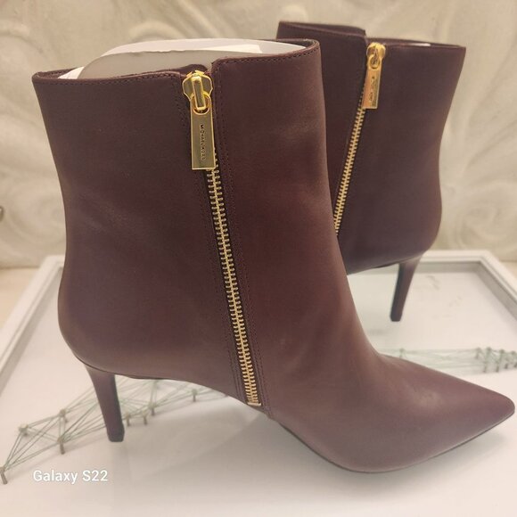Michael Kors Leather Burgundy "Alina" Flex Bootie. NWT. Various - Picture 3 of 11